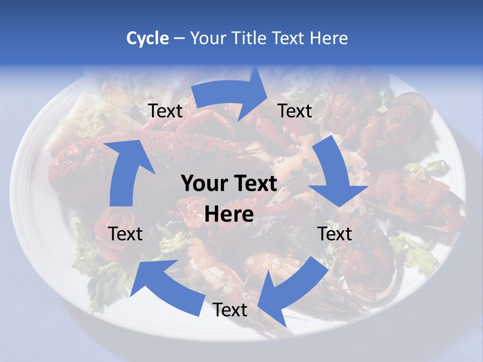 Tasty Dish From Sea Products PowerPoint Template