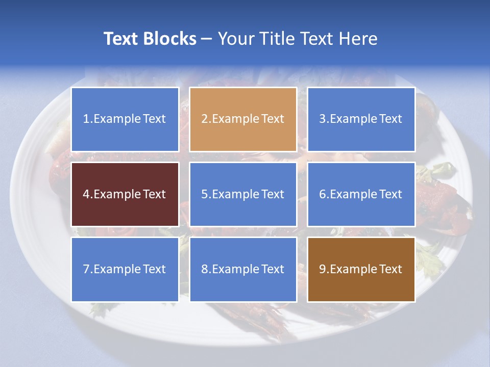 Tasty Dish From Sea Products PowerPoint Template