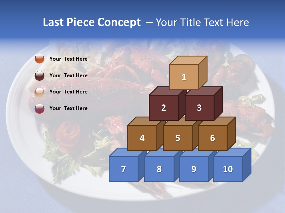 Tasty Dish From Sea Products PowerPoint Template