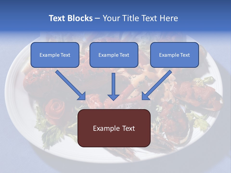 Tasty Dish From Sea Products PowerPoint Template