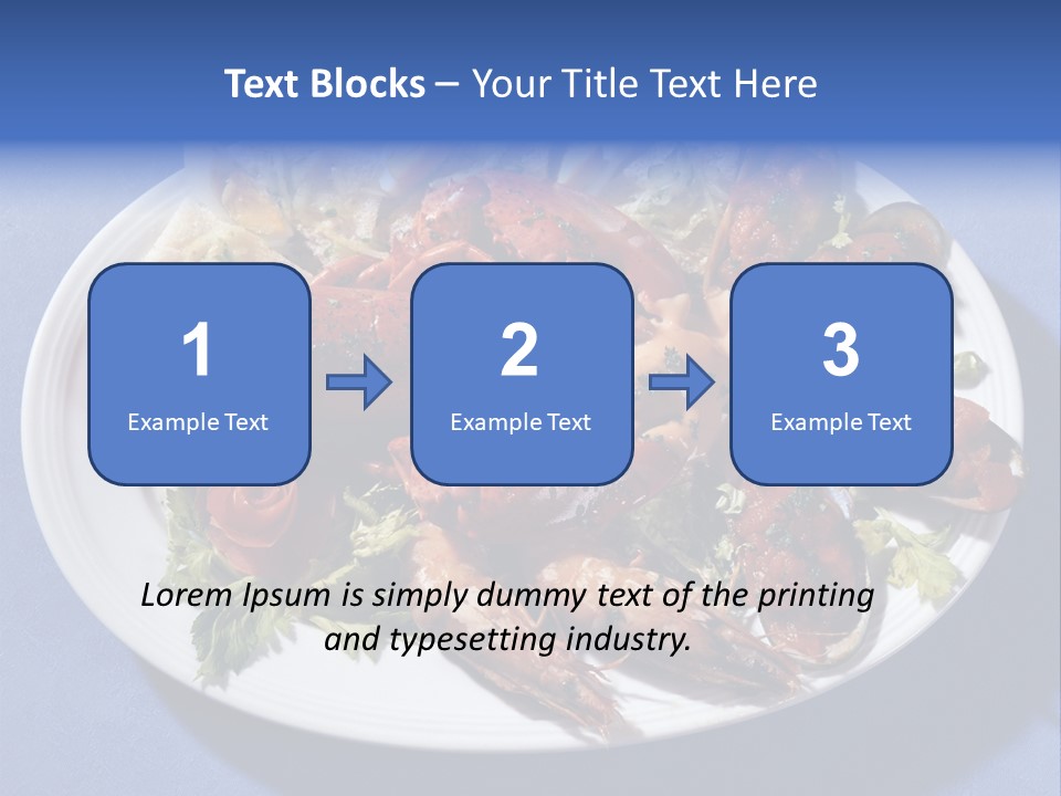 Tasty Dish From Sea Products PowerPoint Template