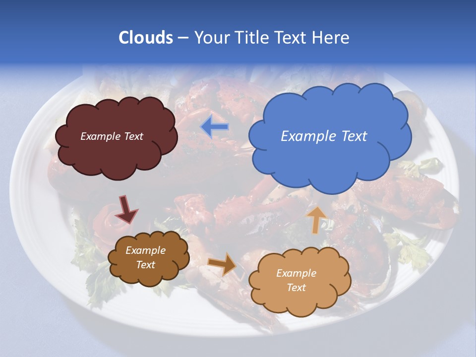 Tasty Dish From Sea Products PowerPoint Template