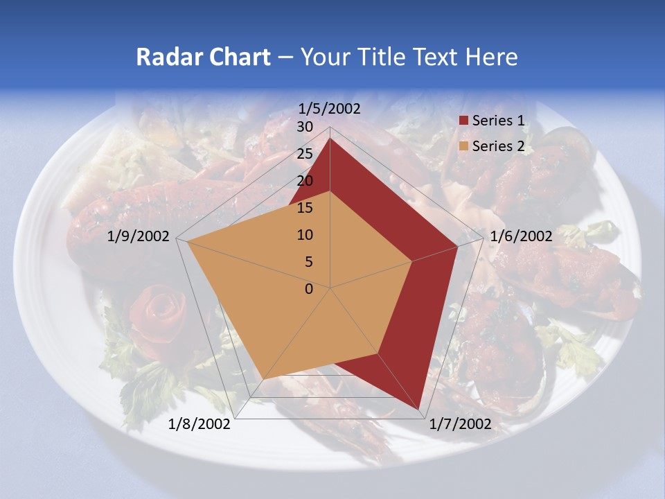 Tasty Dish From Sea Products PowerPoint Template
