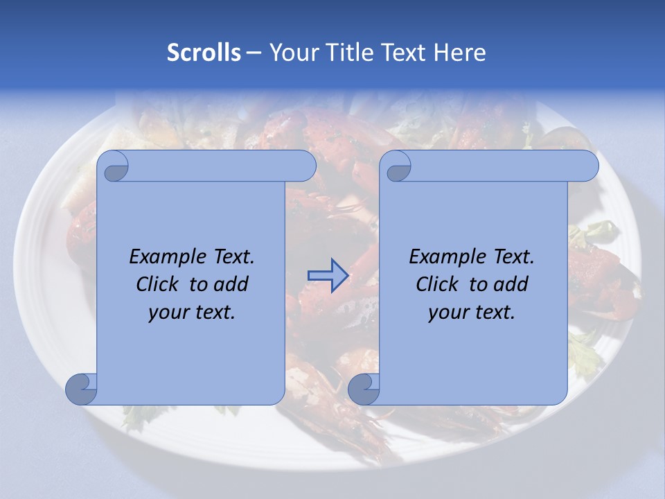 Tasty Dish From Sea Products PowerPoint Template