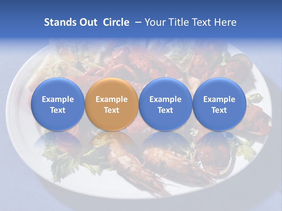 Tasty Dish From Sea Products PowerPoint Template