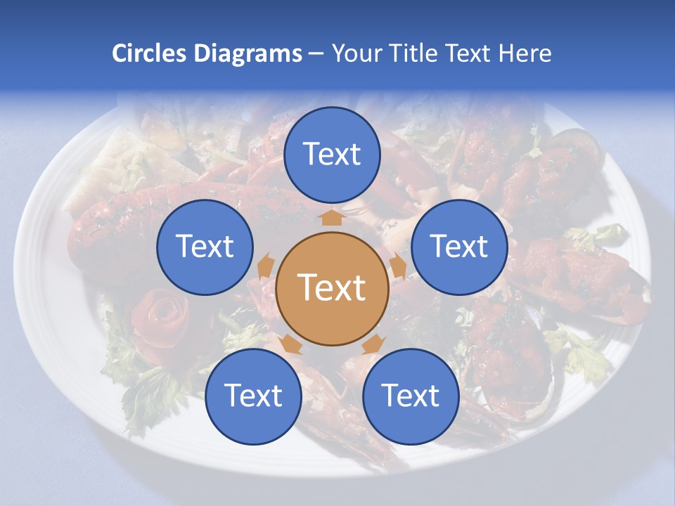 Tasty Dish From Sea Products PowerPoint Template