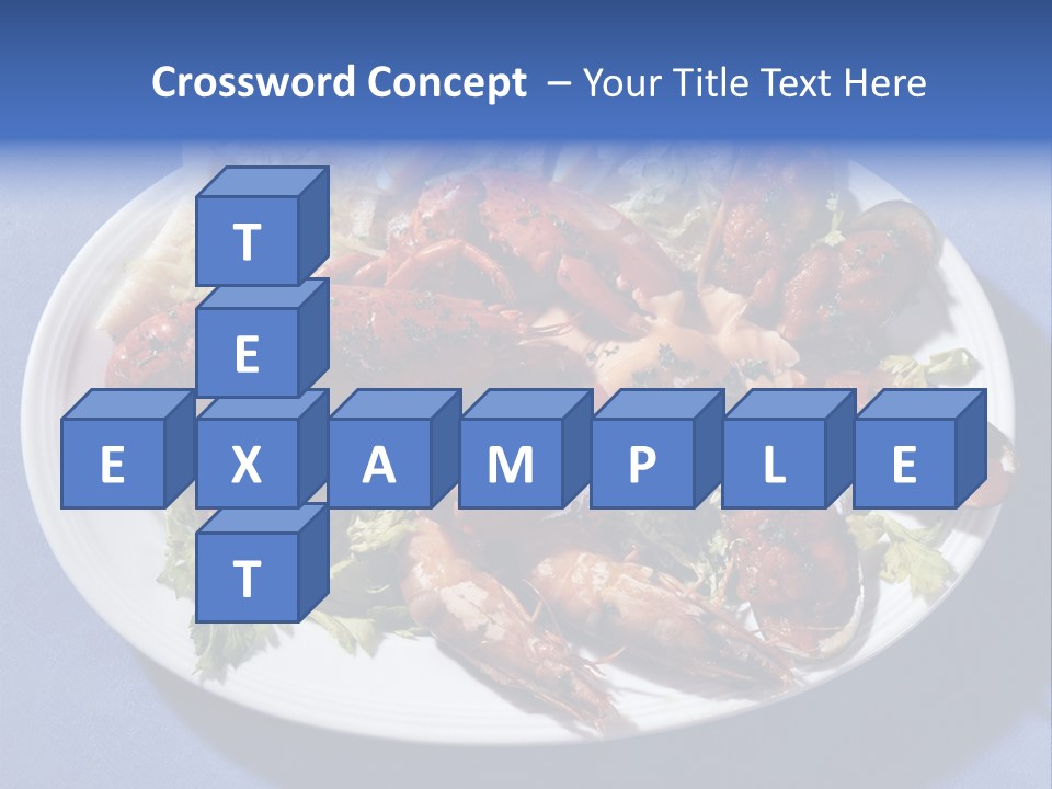 Tasty Dish From Sea Products PowerPoint Template