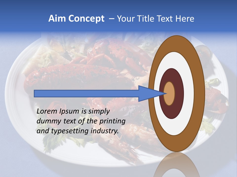 Tasty Dish From Sea Products PowerPoint Template