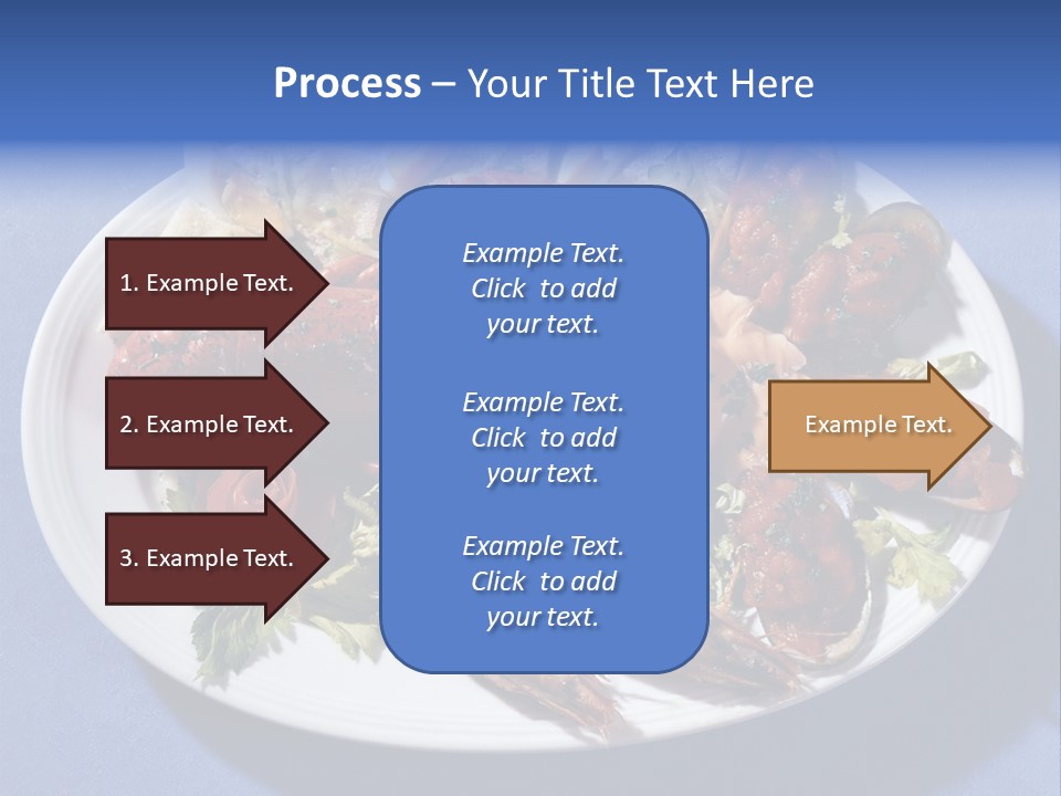 Tasty Dish From Sea Products PowerPoint Template