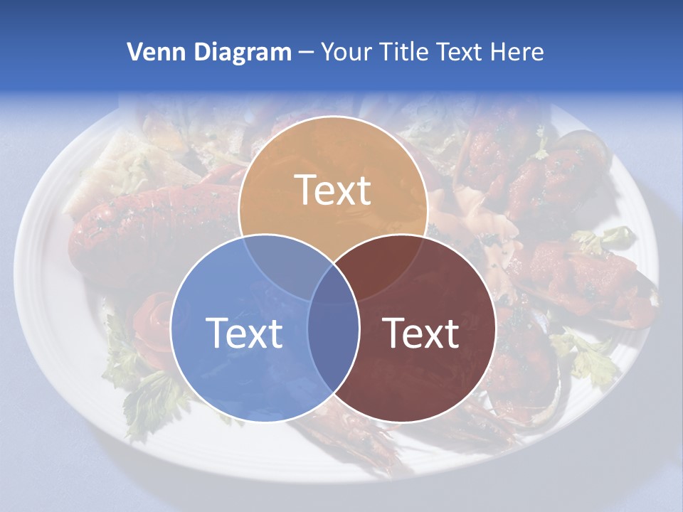 Tasty Dish From Sea Products PowerPoint Template