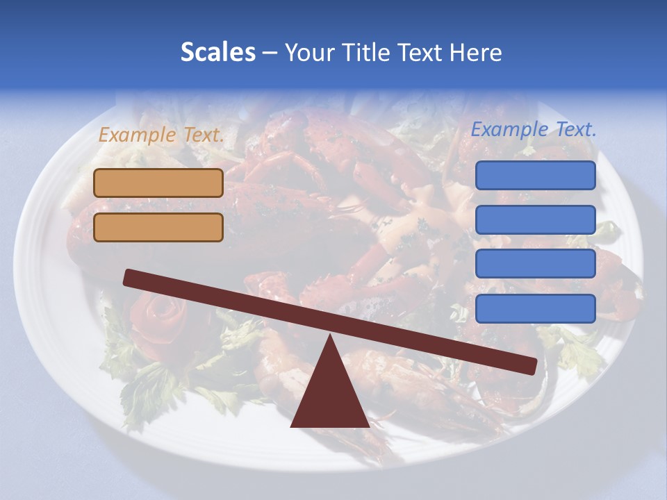 Tasty Dish From Sea Products PowerPoint Template