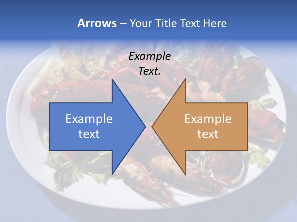 Tasty Dish From Sea Products PowerPoint Template