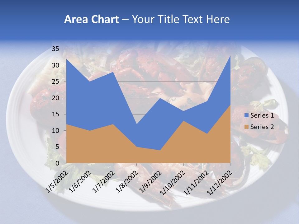 Tasty Dish From Sea Products PowerPoint Template