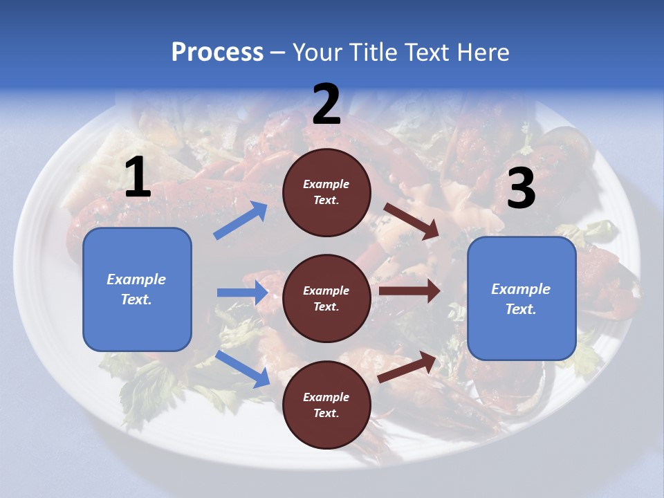 Tasty Dish From Sea Products PowerPoint Template