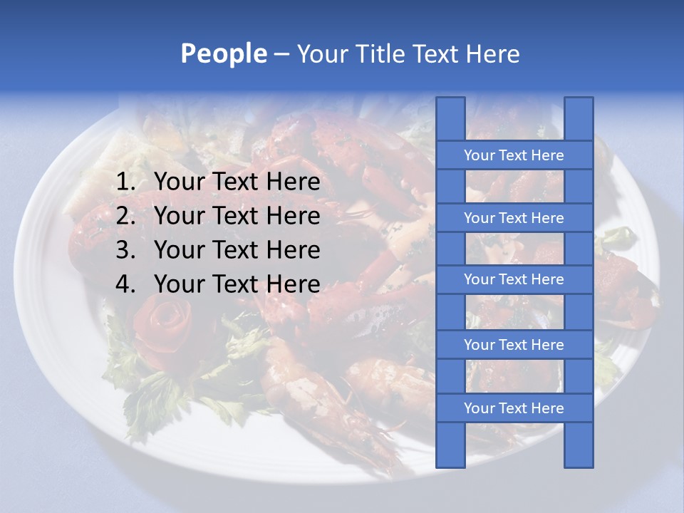 Tasty Dish From Sea Products PowerPoint Template