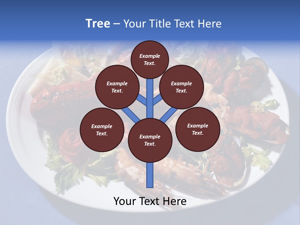 Tasty Dish From Sea Products PowerPoint Template