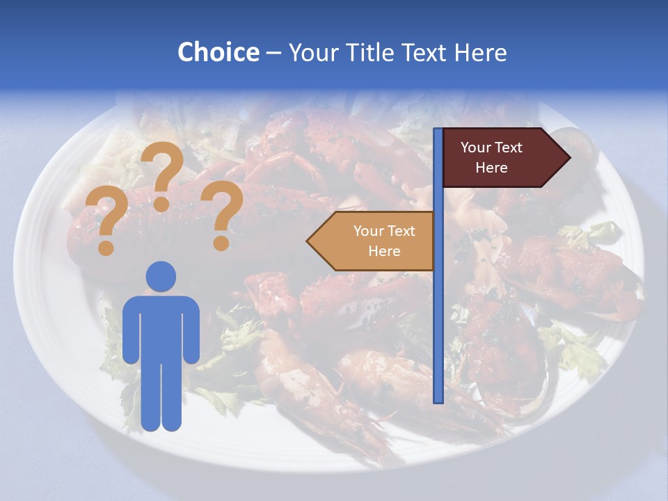 Tasty Dish From Sea Products PowerPoint Template