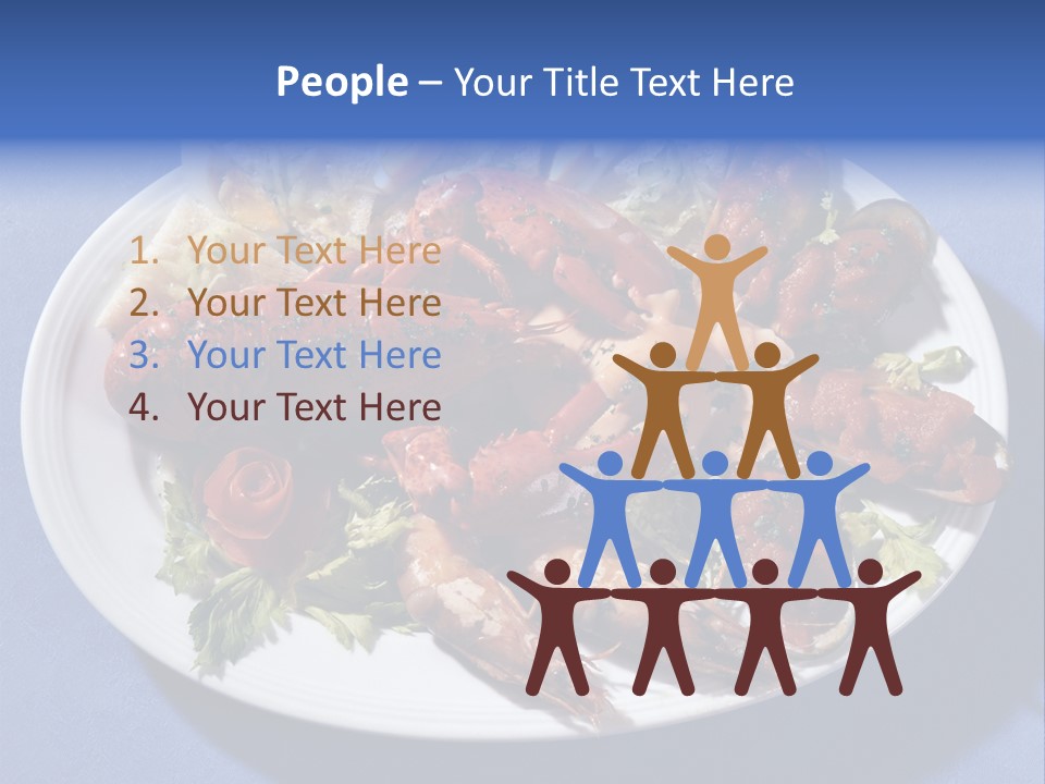 Tasty Dish From Sea Products PowerPoint Template