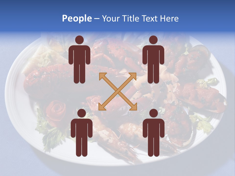 Tasty Dish From Sea Products PowerPoint Template