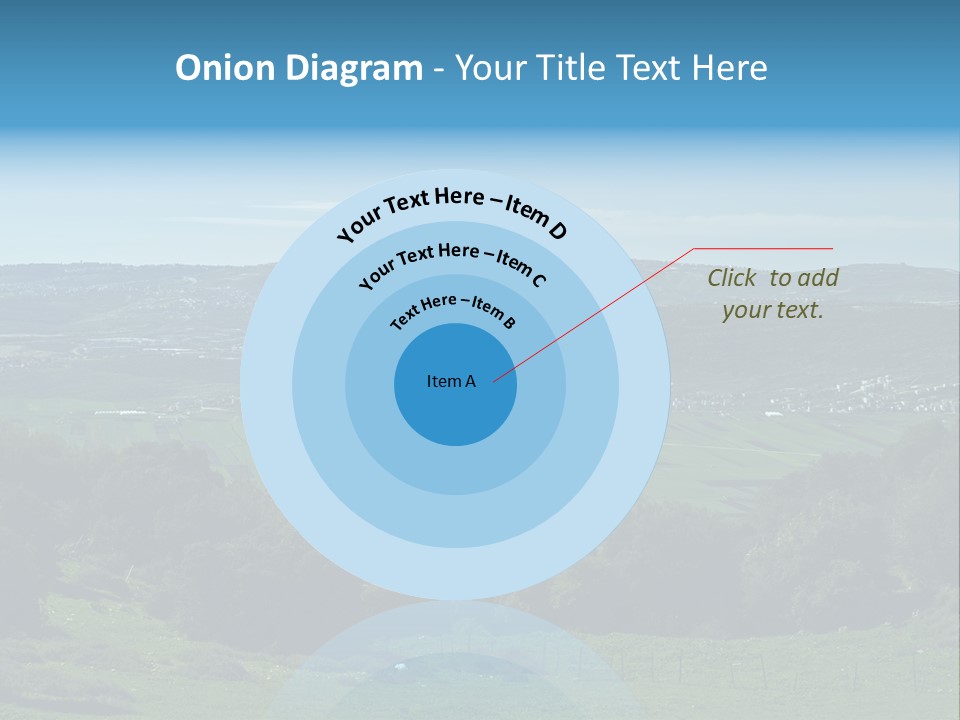 View Of Beit Netofa Valley In The Galilee, Israel, With Nazaret On The Horizon PowerPoint Template