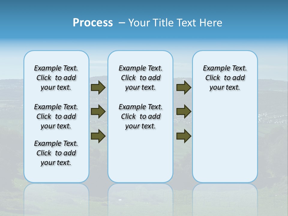View Of Beit Netofa Valley In The Galilee, Israel, With Nazaret On The Horizon PowerPoint Template
