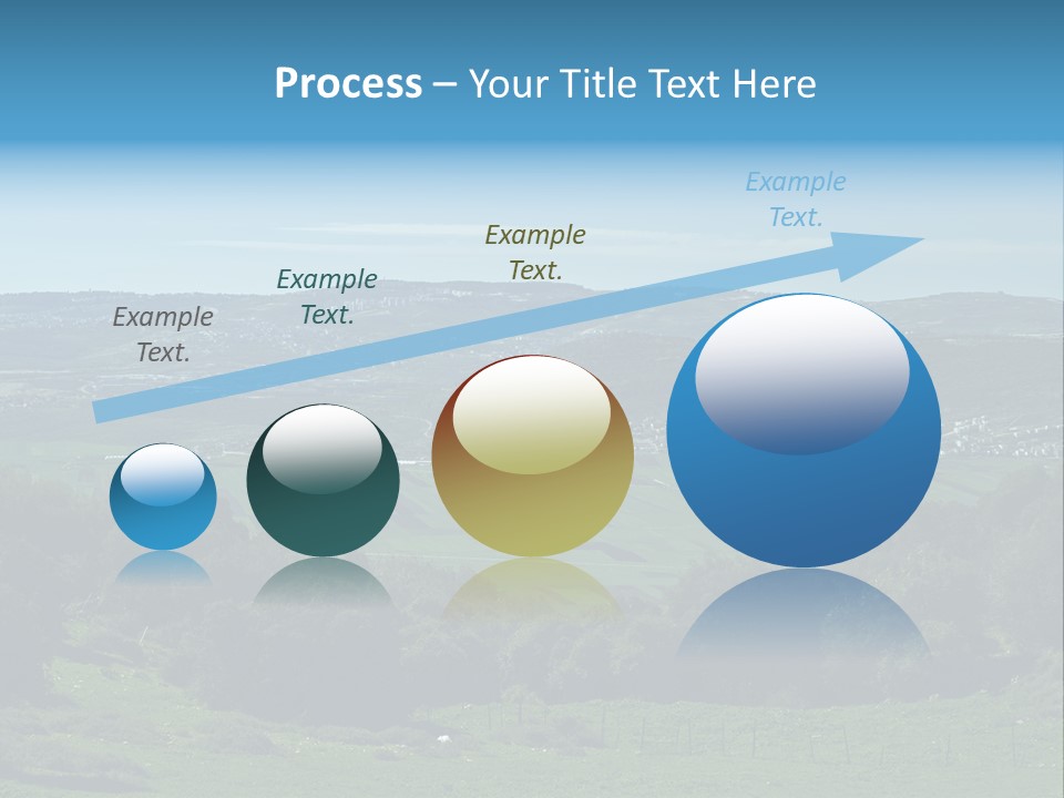 View Of Beit Netofa Valley In The Galilee, Israel, With Nazaret On The Horizon PowerPoint Template