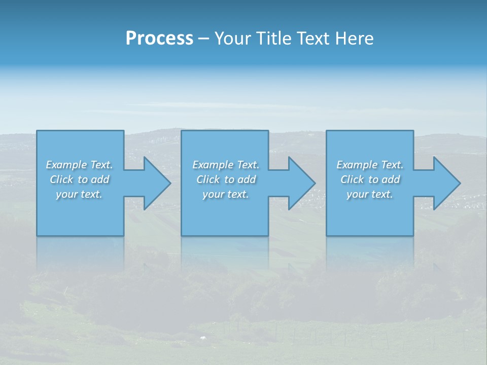 View Of Beit Netofa Valley In The Galilee, Israel, With Nazaret On The Horizon PowerPoint Template
