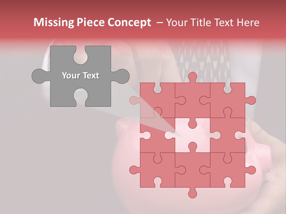 Businessman Putting Money Into A Pink Piggy Bank Wearing Business Attire PowerPoint Template