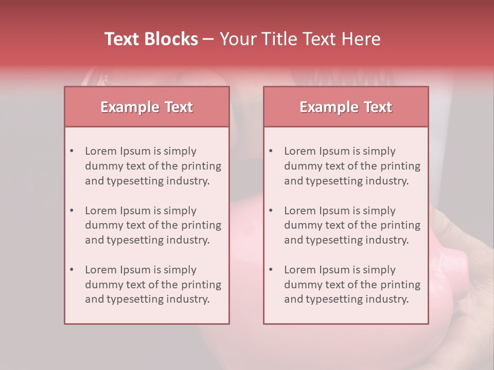 Businessman Putting Money Into A Pink Piggy Bank Wearing Business Attire PowerPoint Template