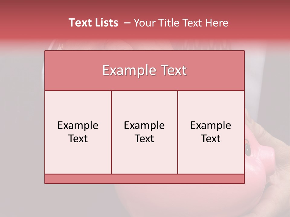 Businessman Putting Money Into A Pink Piggy Bank Wearing Business Attire PowerPoint Template