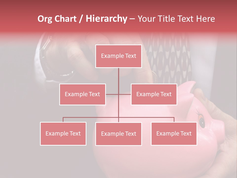 Businessman Putting Money Into A Pink Piggy Bank Wearing Business Attire PowerPoint Template