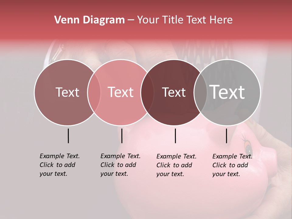 Businessman Putting Money Into A Pink Piggy Bank Wearing Business Attire PowerPoint Template