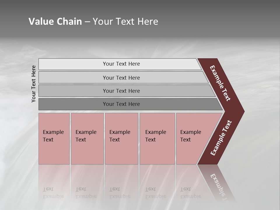 Long Exposure Of A Small Waterfall In Iceland PowerPoint Template