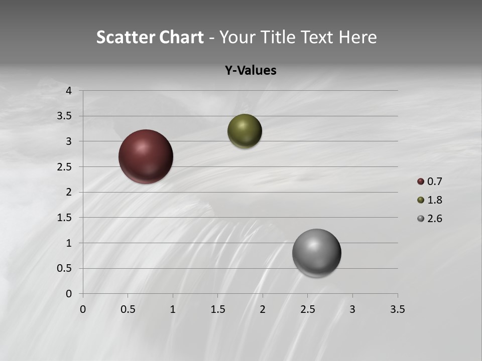Long Exposure Of A Small Waterfall In Iceland PowerPoint Template
