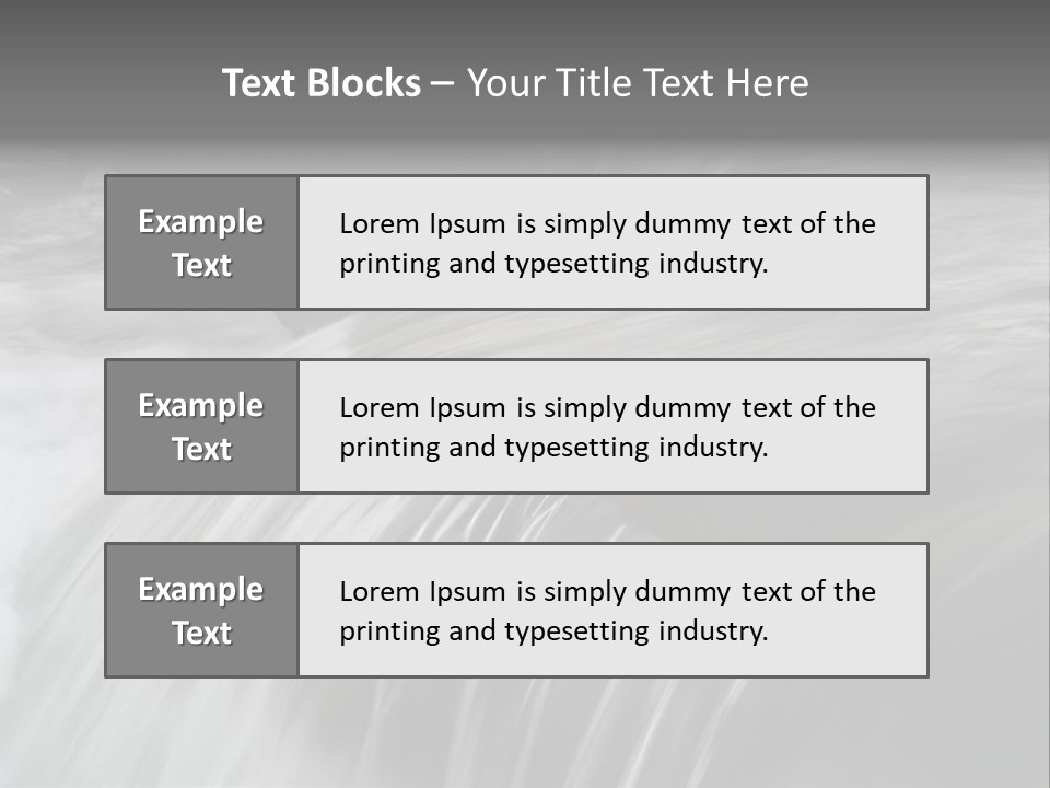 Long Exposure Of A Small Waterfall In Iceland PowerPoint Template