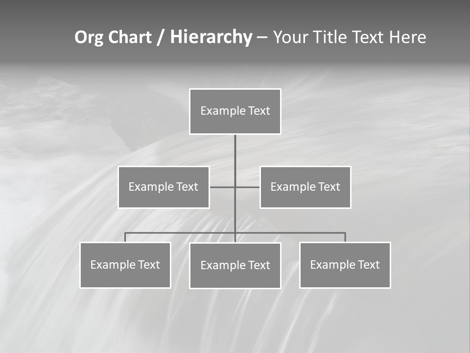 Long Exposure Of A Small Waterfall In Iceland PowerPoint Template