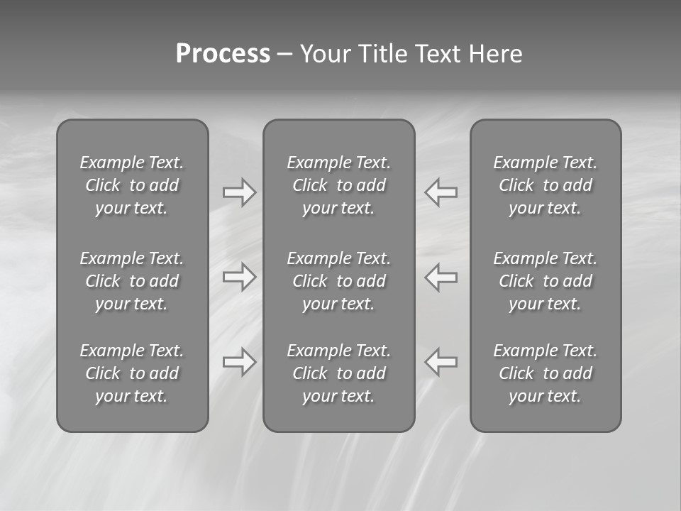 Long Exposure Of A Small Waterfall In Iceland PowerPoint Template