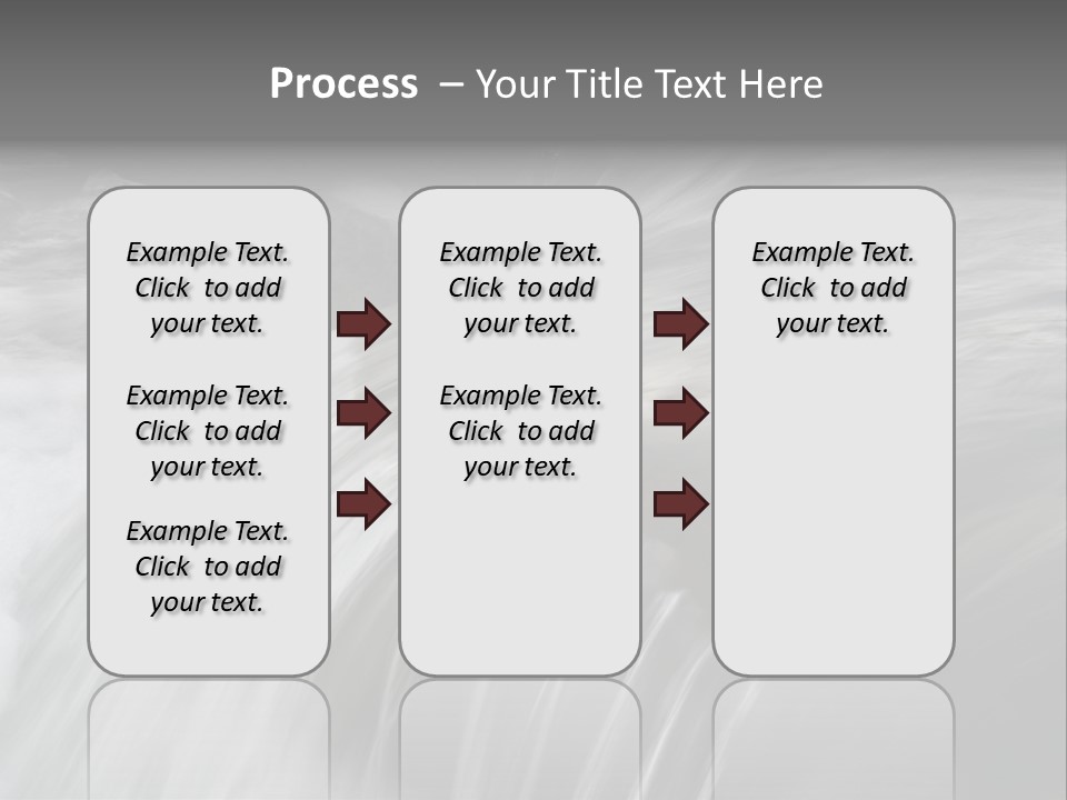 Long Exposure Of A Small Waterfall In Iceland PowerPoint Template