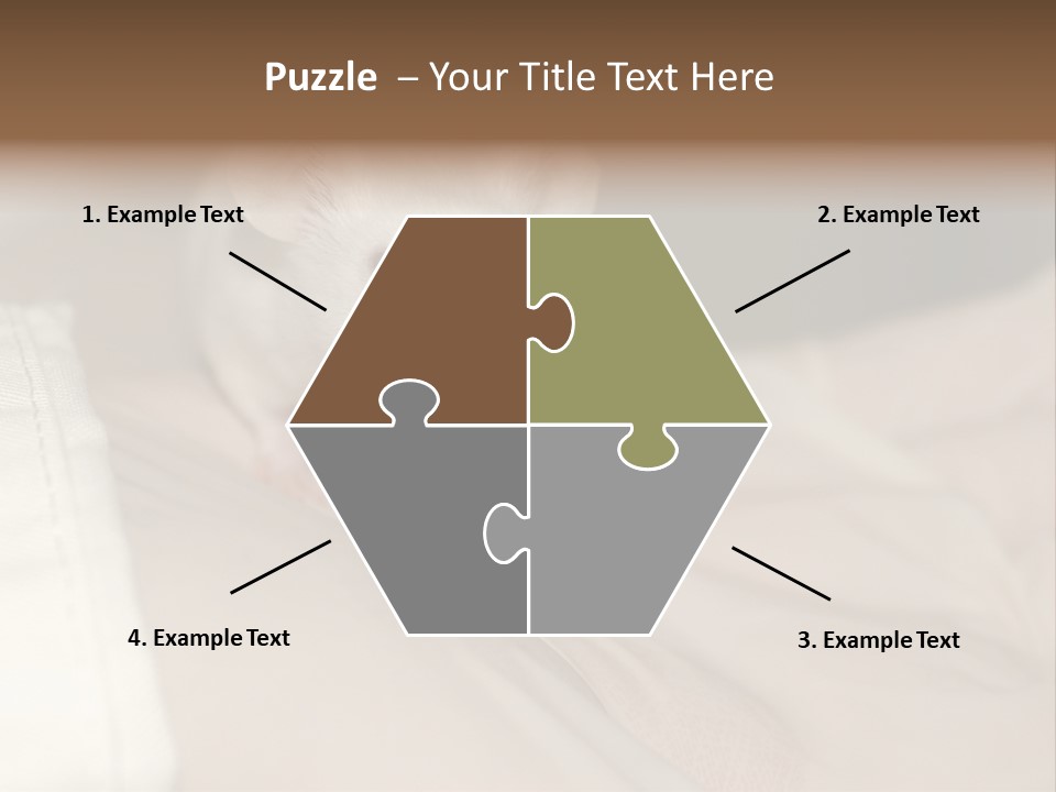 A White Rat Sitting On Top Of A Bed PowerPoint Template