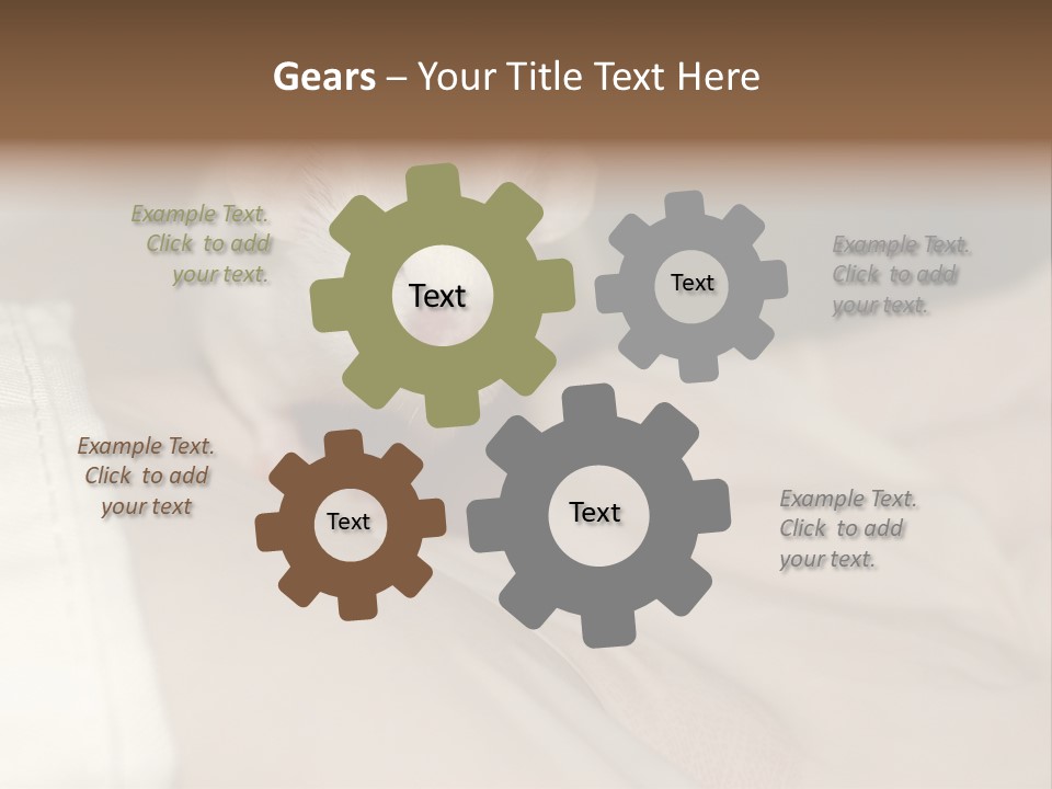 A White Rat Sitting On Top Of A Bed PowerPoint Template