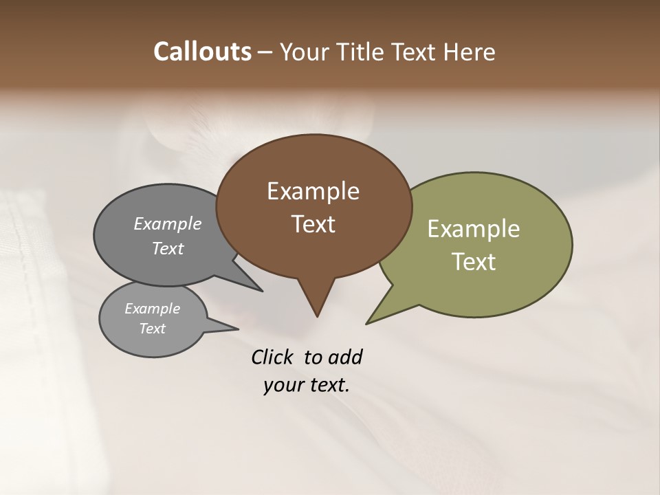 A White Rat Sitting On Top Of A Bed PowerPoint Template