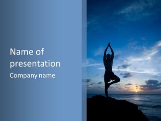 Catching The Yoga Balance PowerPoint Template