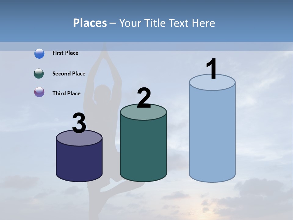 Catching The Yoga Balance PowerPoint Template