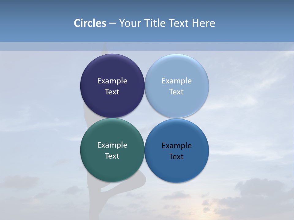 Catching The Yoga Balance PowerPoint Template