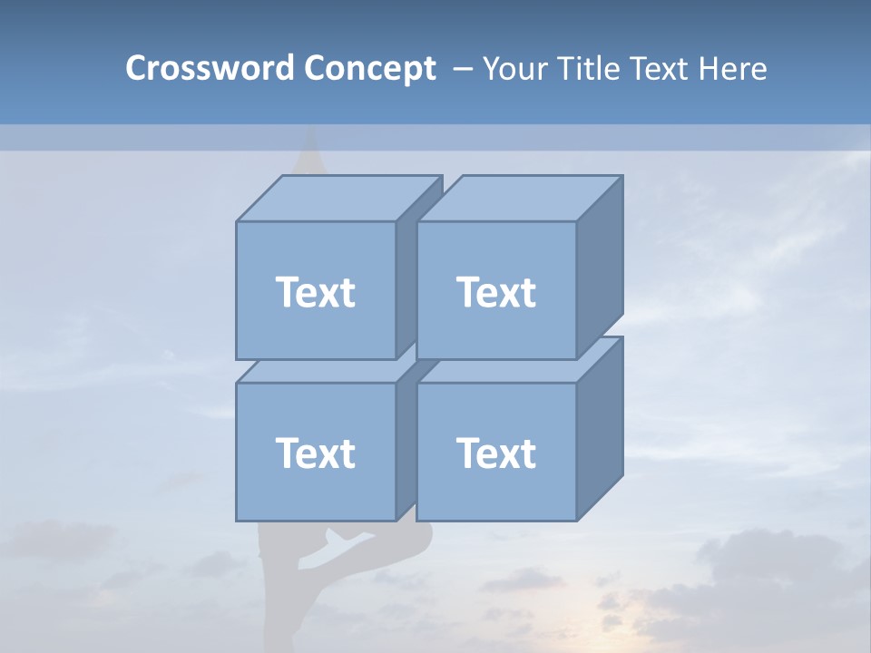Catching The Yoga Balance PowerPoint Template