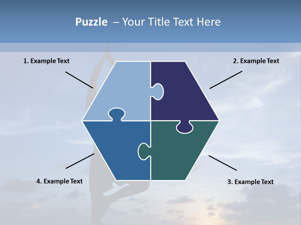 Catching The Yoga Balance PowerPoint Template
