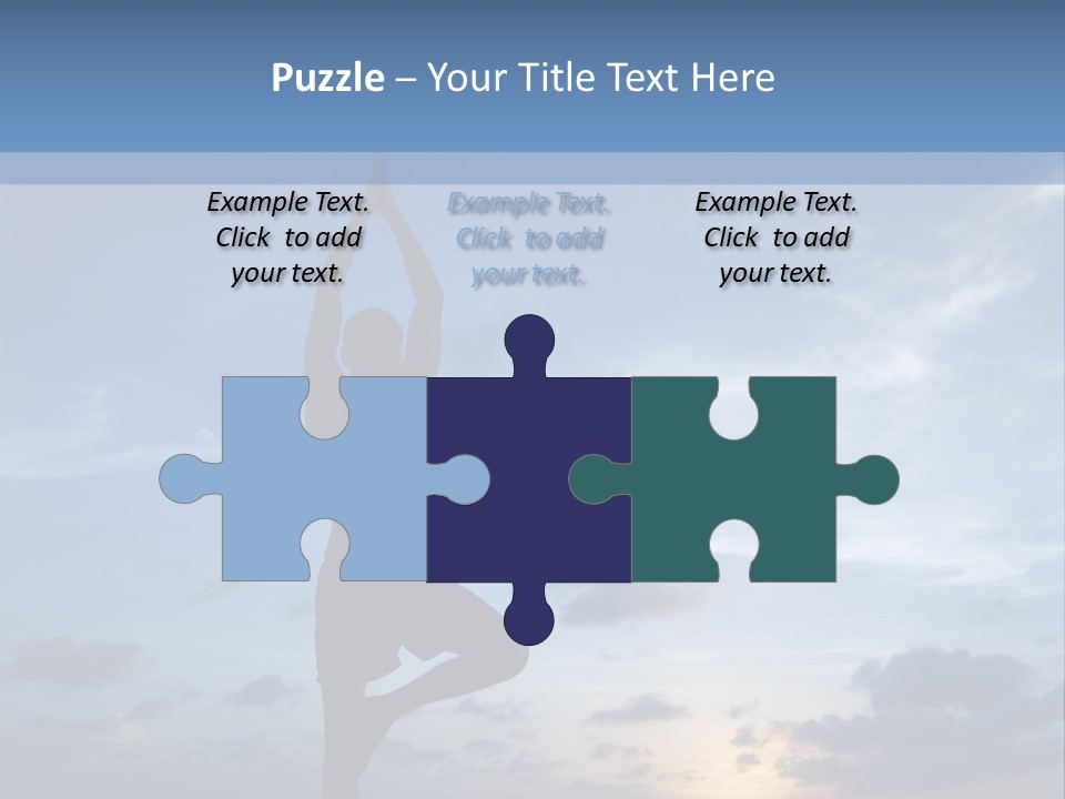 Catching The Yoga Balance PowerPoint Template