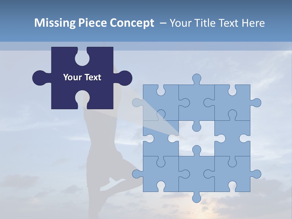 Catching The Yoga Balance PowerPoint Template