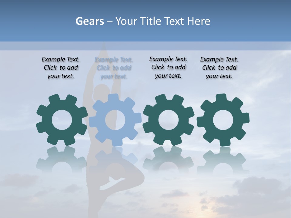 Catching The Yoga Balance PowerPoint Template