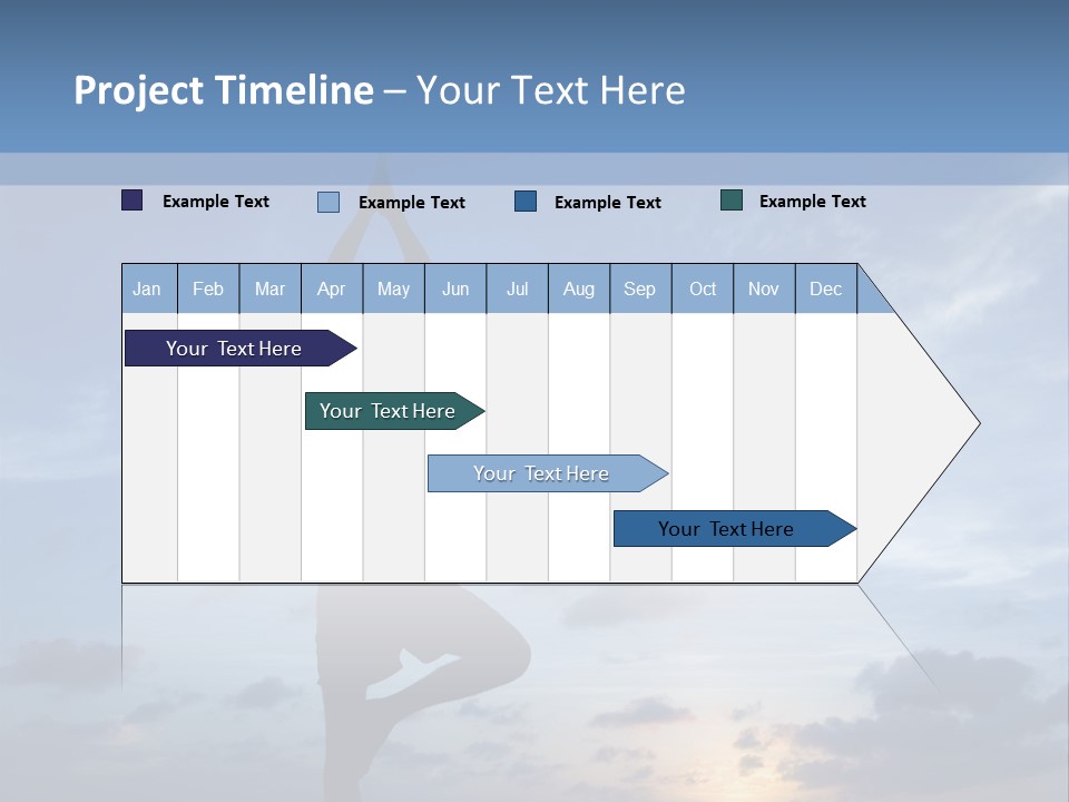 Catching The Yoga Balance PowerPoint Template